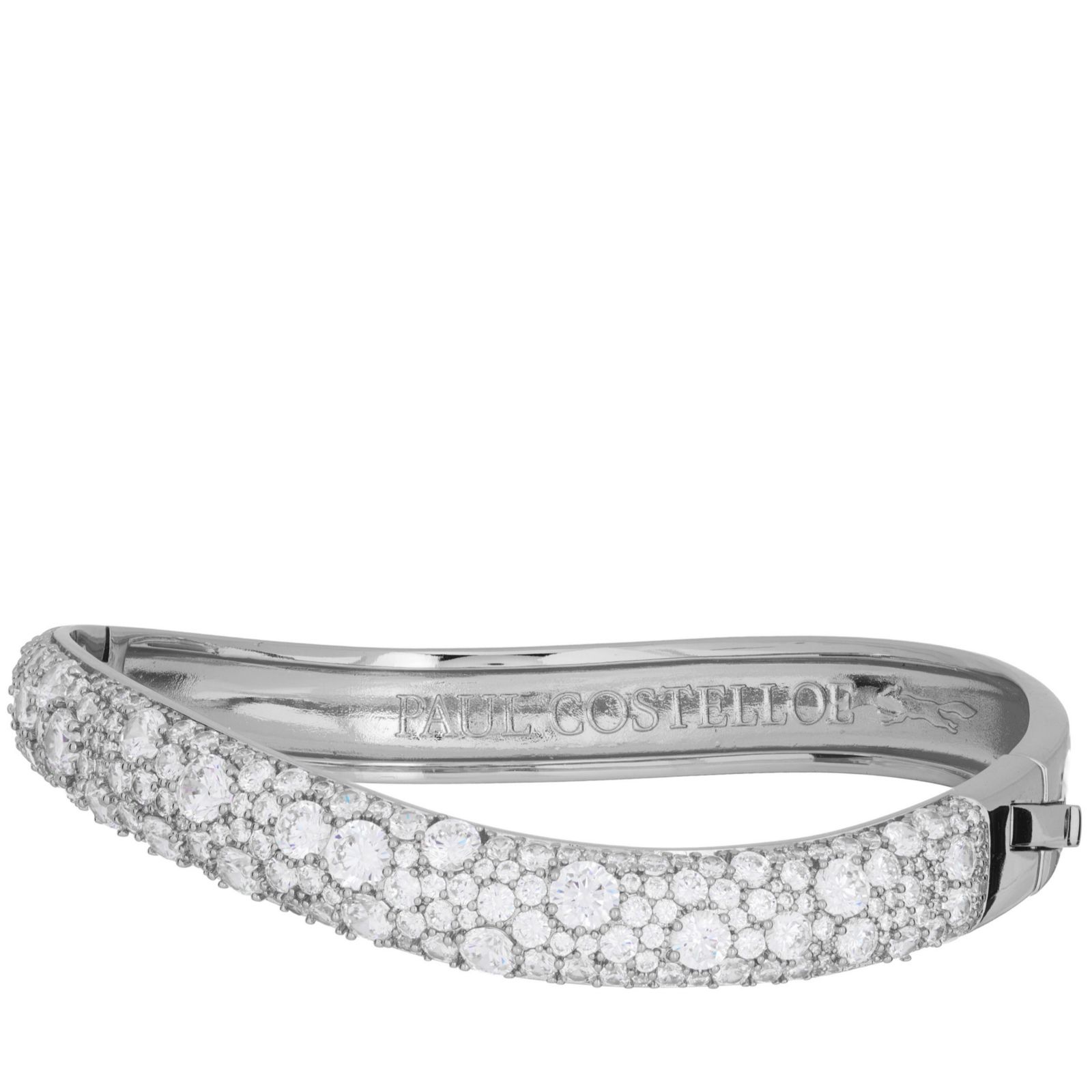Paul Costello for Diamonique Wave Pave Bangle