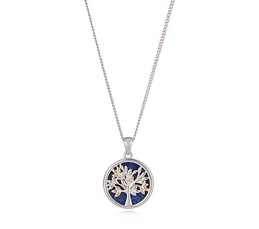 Clogau Tree of Life with Gemstone 55.8cm Necklace Sterling Silver