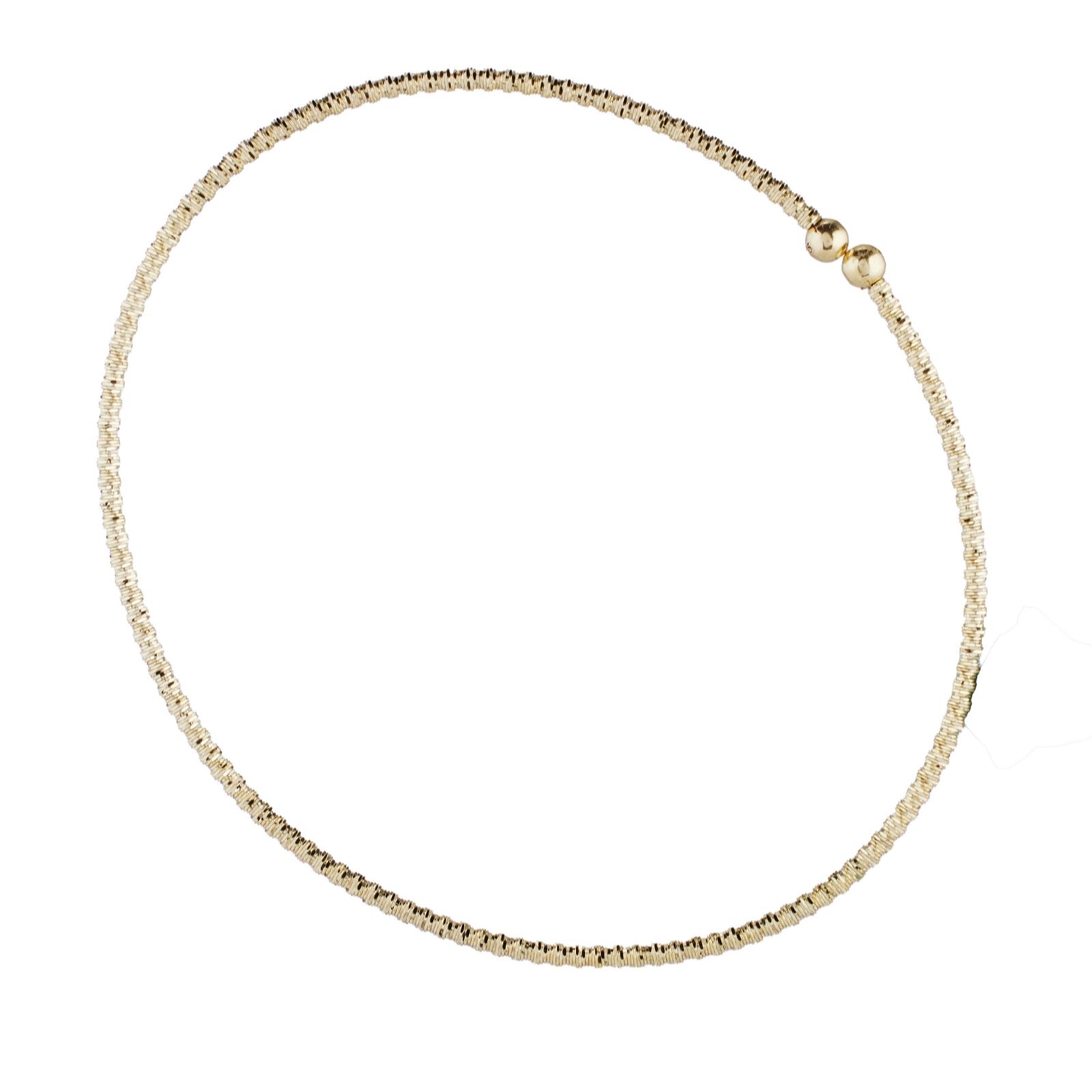 GOLD 9ct Italian Gold Diamond Cut Twisted Bangle 1.4g