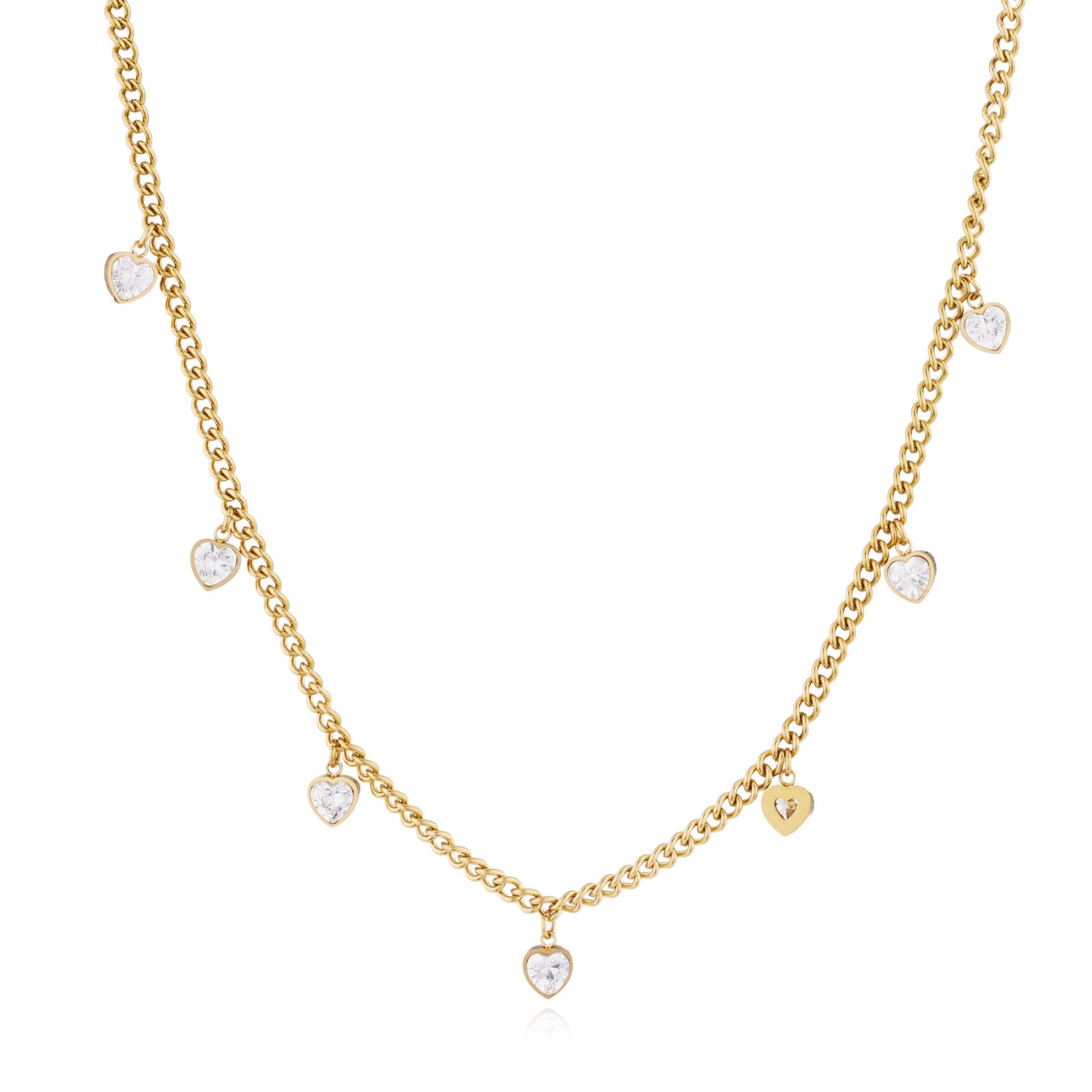 Steel by Diamonique Bezel Set Necklace