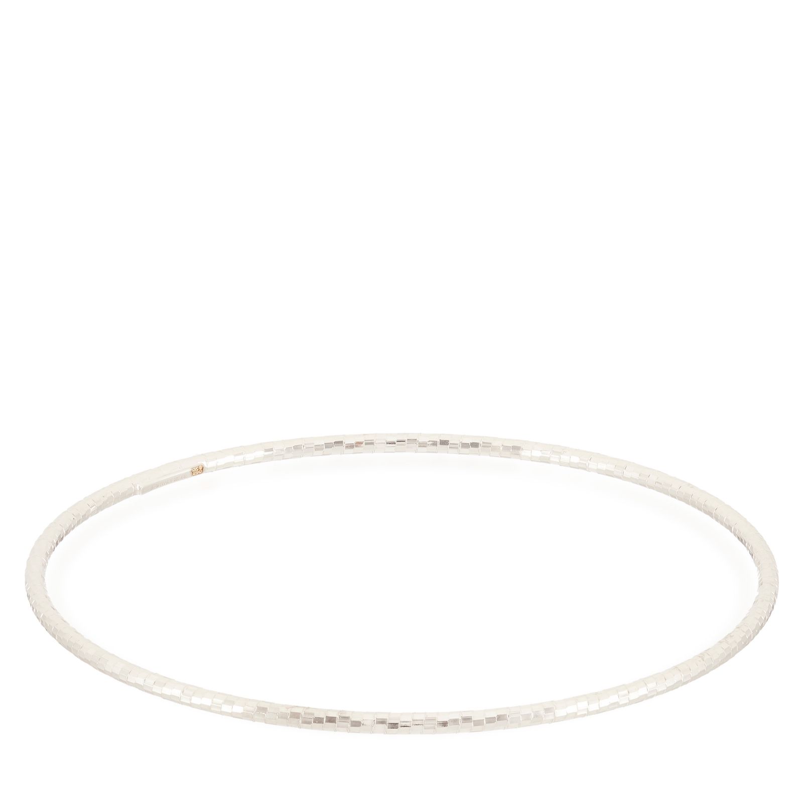 GOLD 9ct Italian Gold Diamond Cut Slip On Bangle 1g