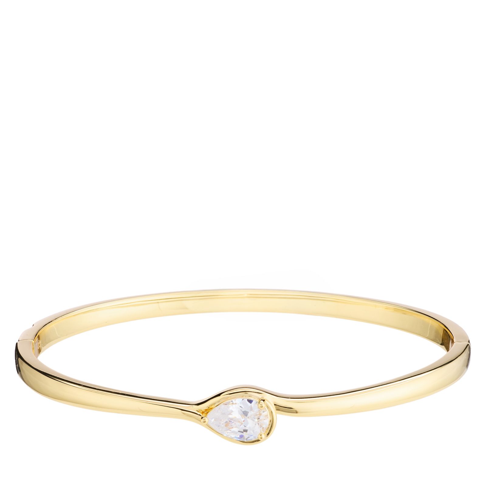 Diamonique Edit Pear Sculptural Designed Bangle