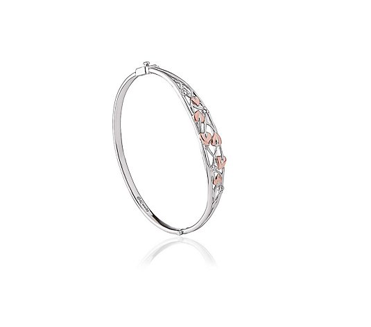 Clogau Tree of Life Bangle Sterling Silver & 9ct Gold