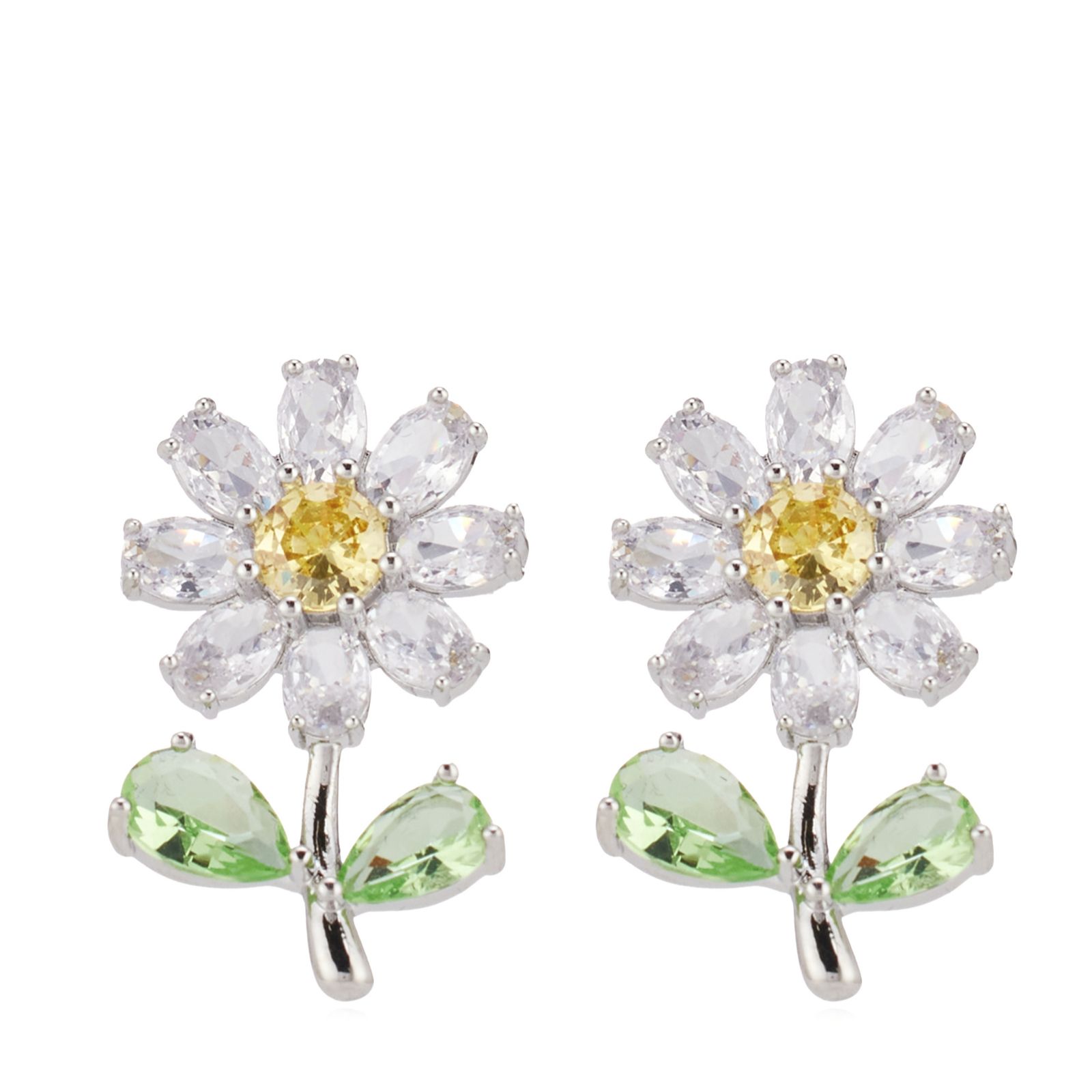 Butler & Wilson Crystal Daisy Earrings