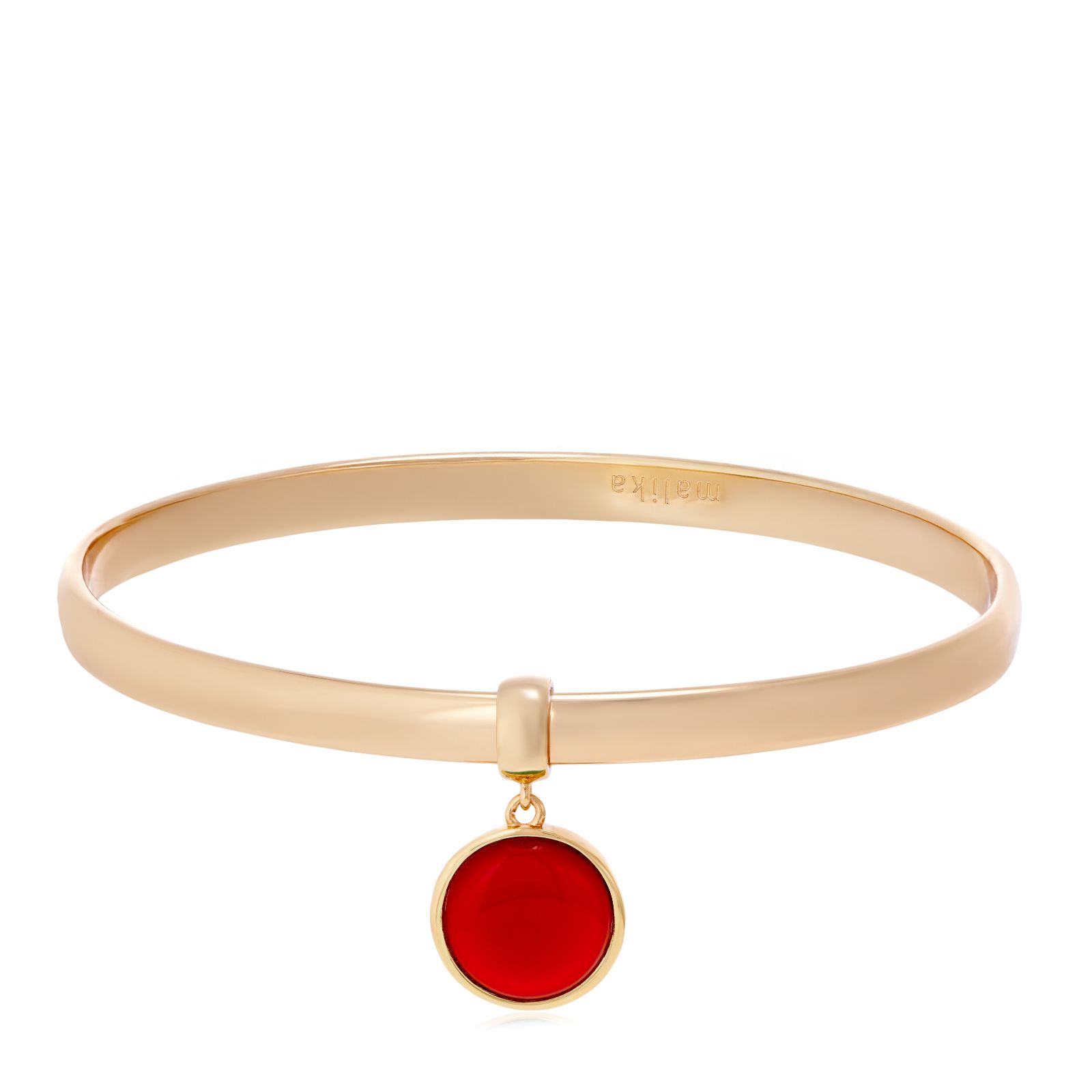 Malika Facted Gemstone Interlocking Bangles