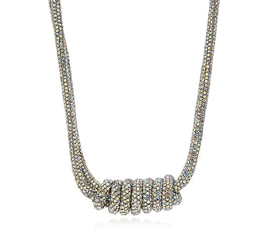 Frank Usher Crystal Loop Double Strand Magnetic Necklace