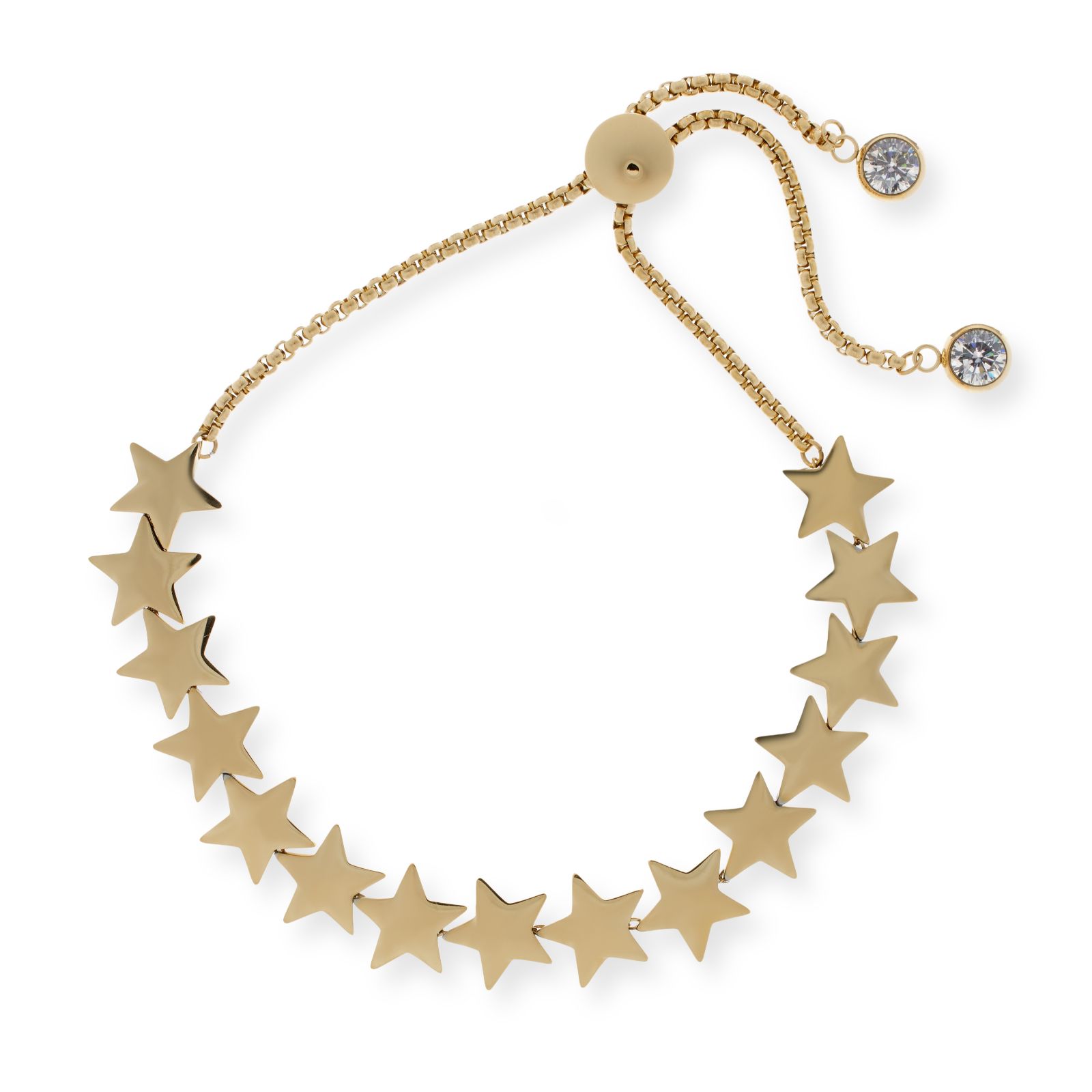 Steel by Diamonique Star Friendship Bracelet Stainless Steel