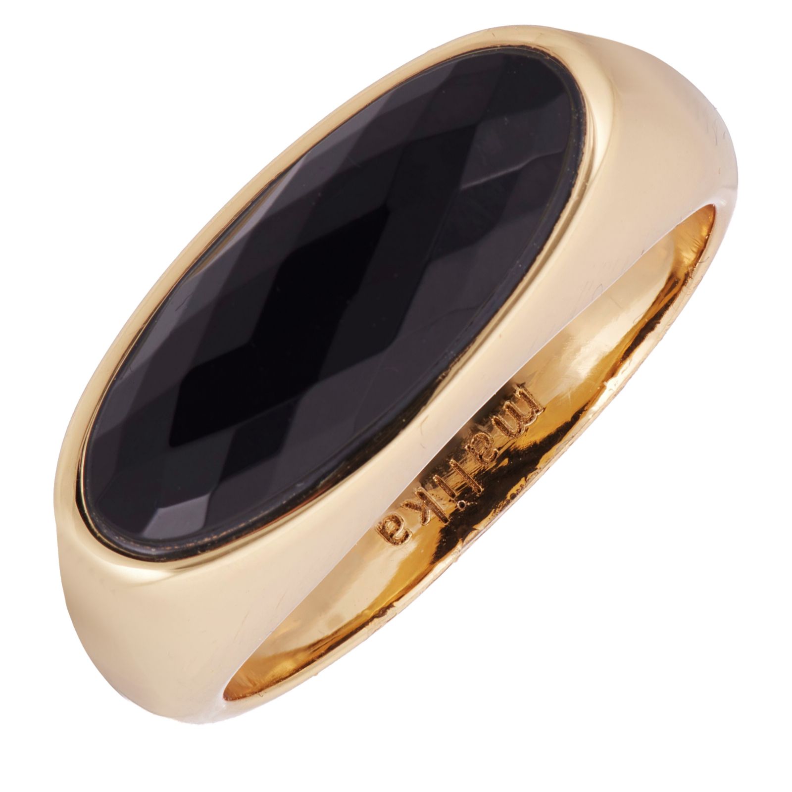 Malika Oval Gemstone East West Ring