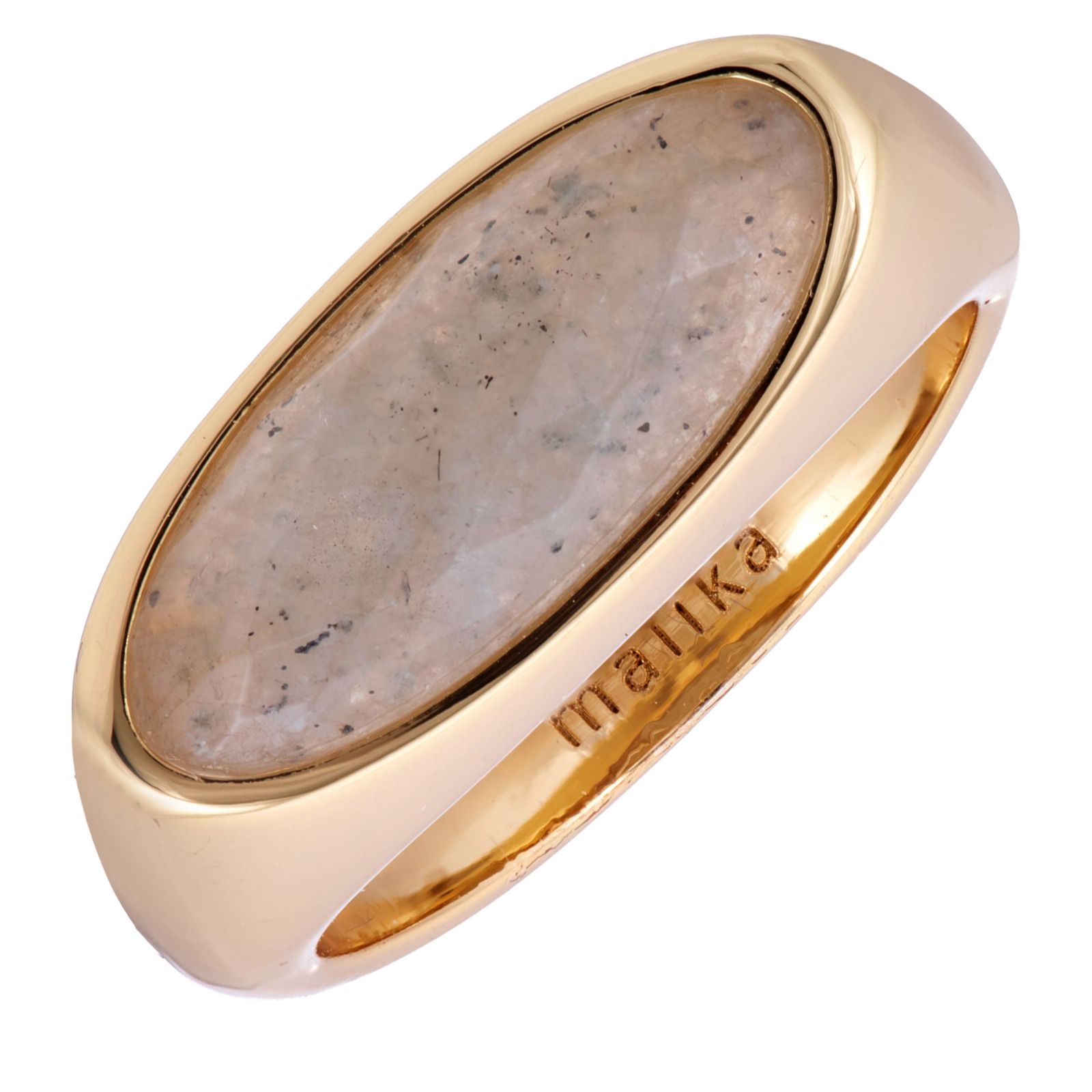 Malika Oval Gemstone East West Ring