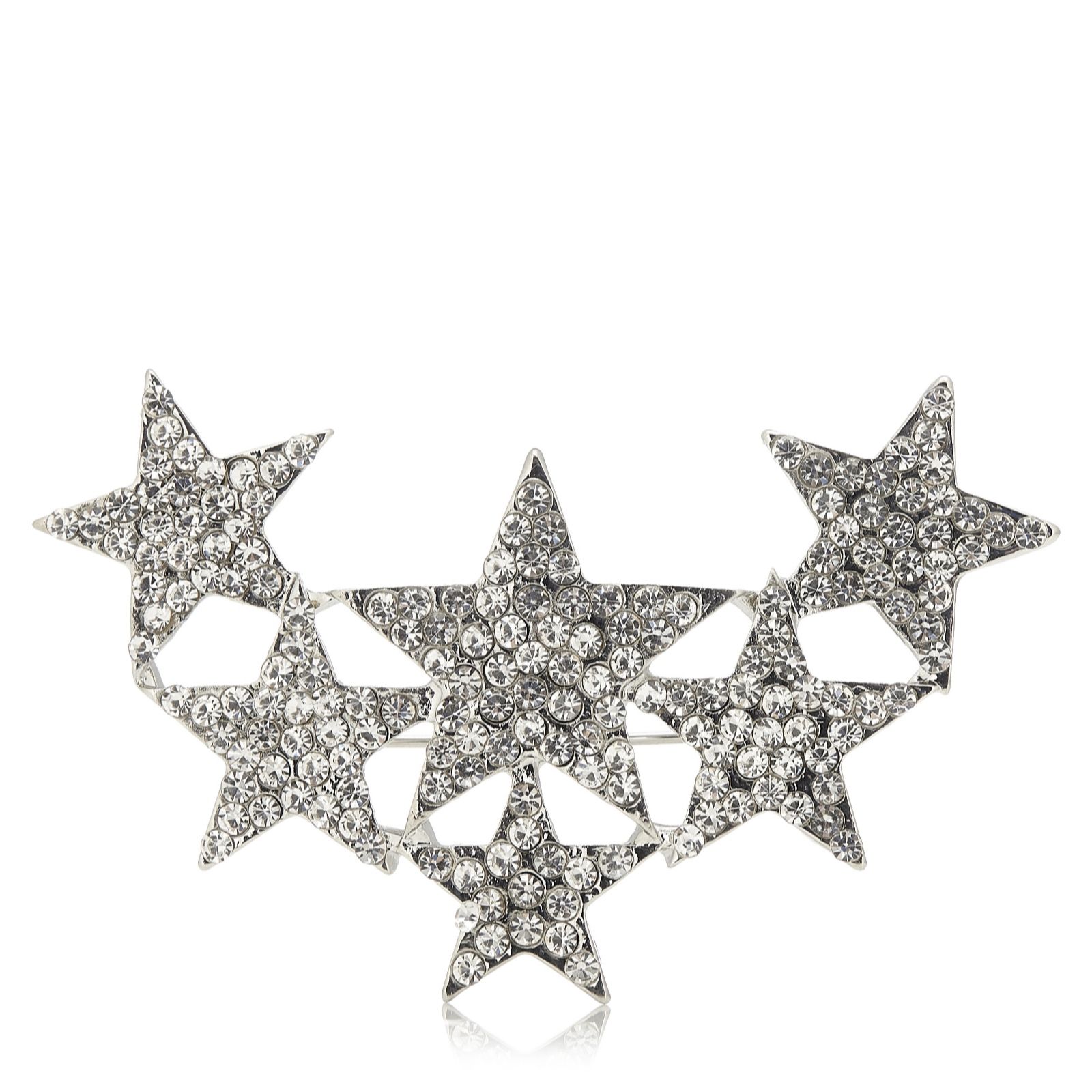 Outlet Frank Usher Crystal Star Cluster Pin Brooch - QVC UK