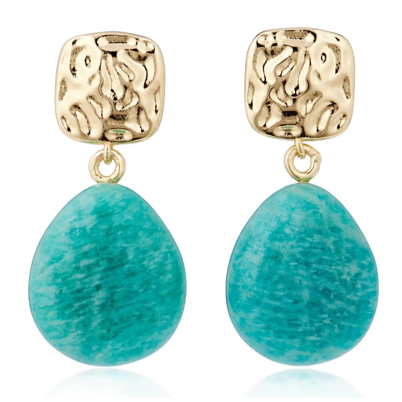 Malika Semi Precious Pebble Drop Earring