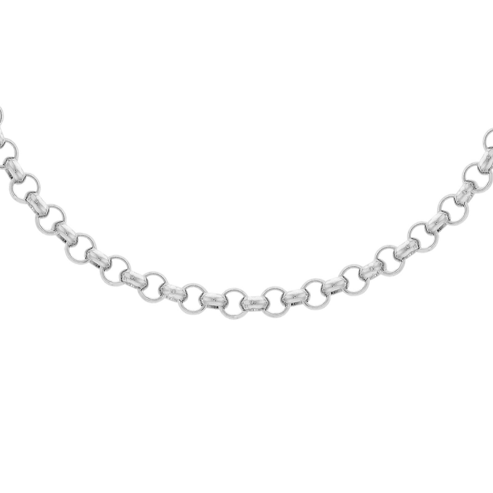 Faith & Brown Italian crafted Round Belcher Necklace Sterling Silver