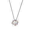 Clogau Always In My Heart White Topaz Pendant Sterling Silver & 9ct Gold