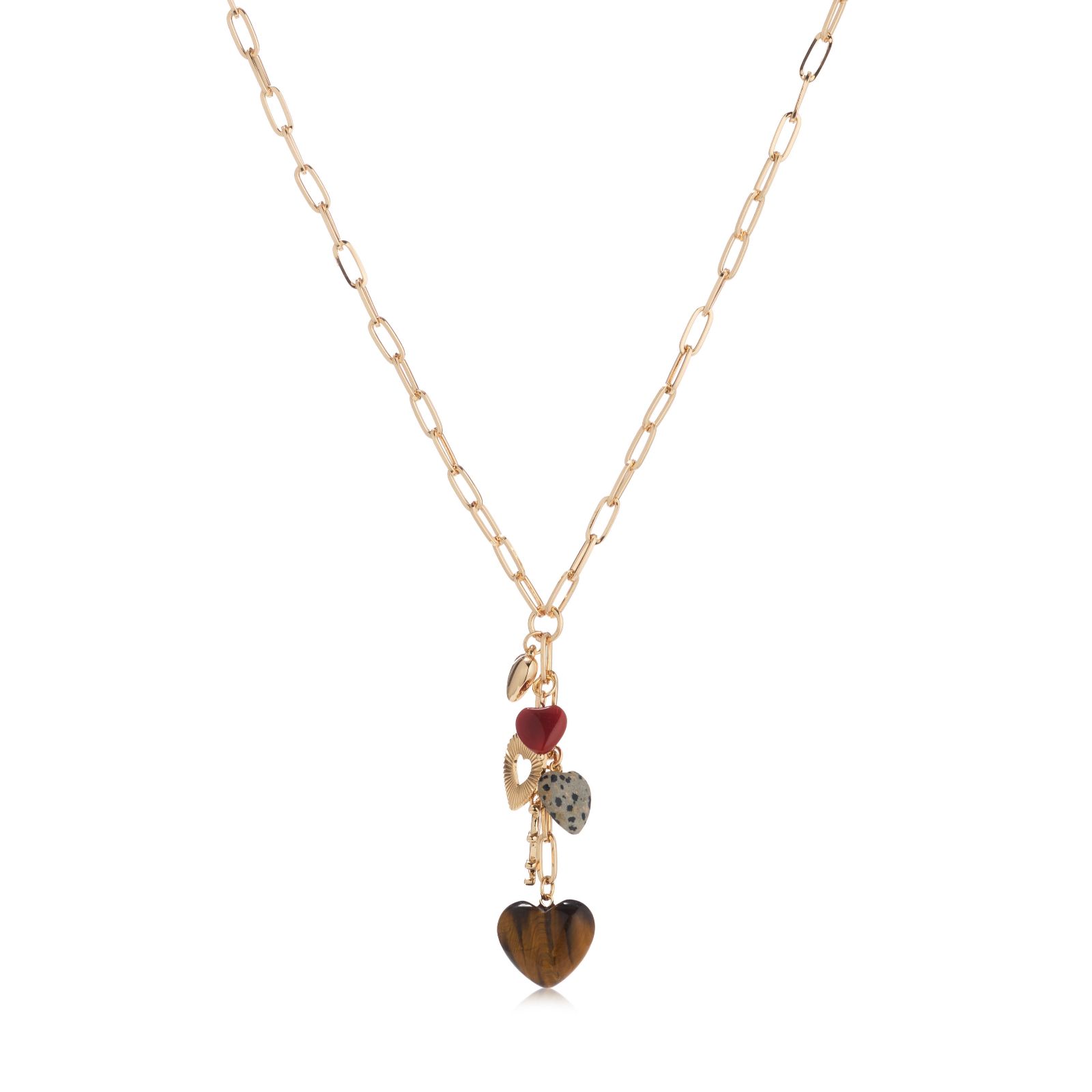 Malika Multi Charm Y Necklace