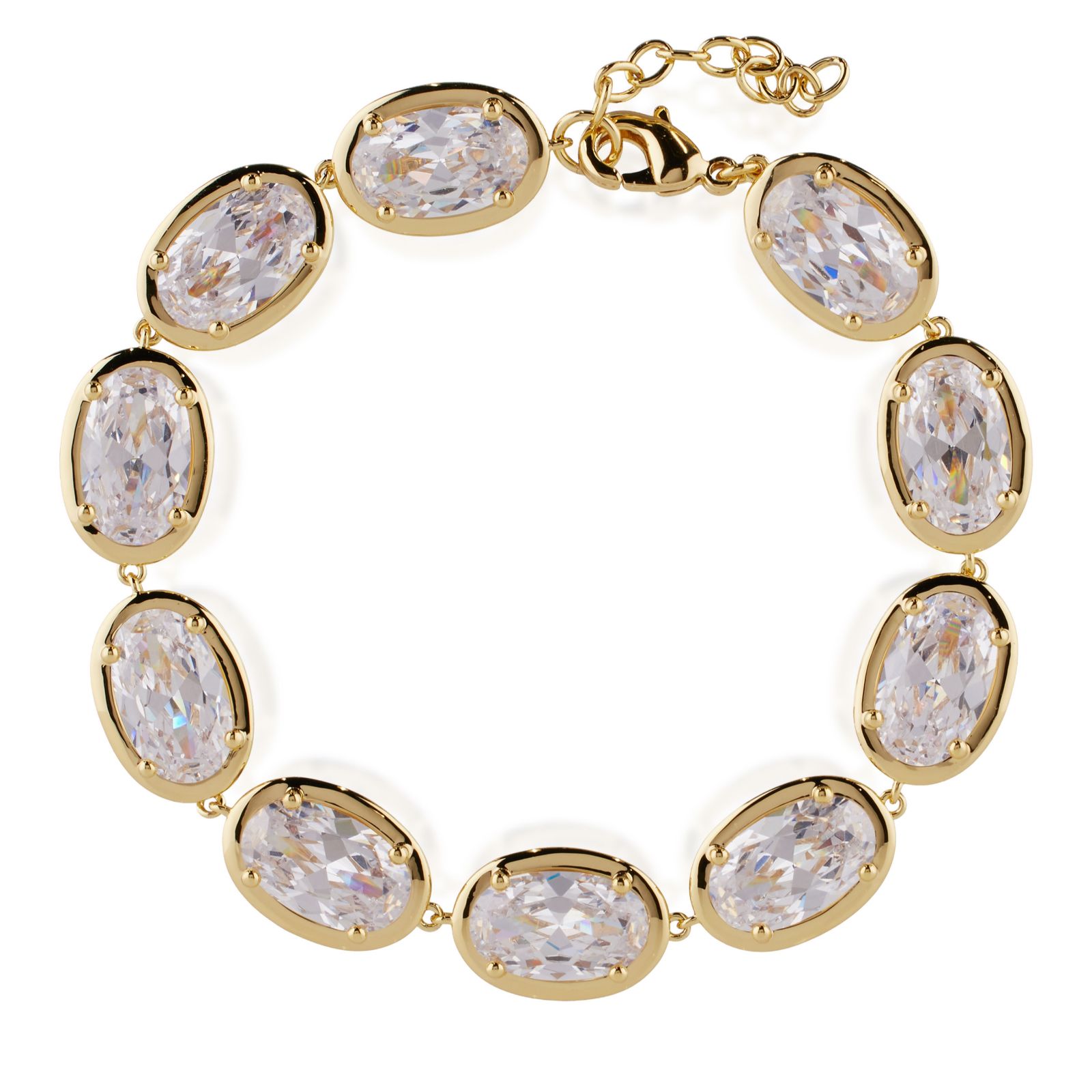 Paul Costelloe For Diamonique Oval Cut Bracelet