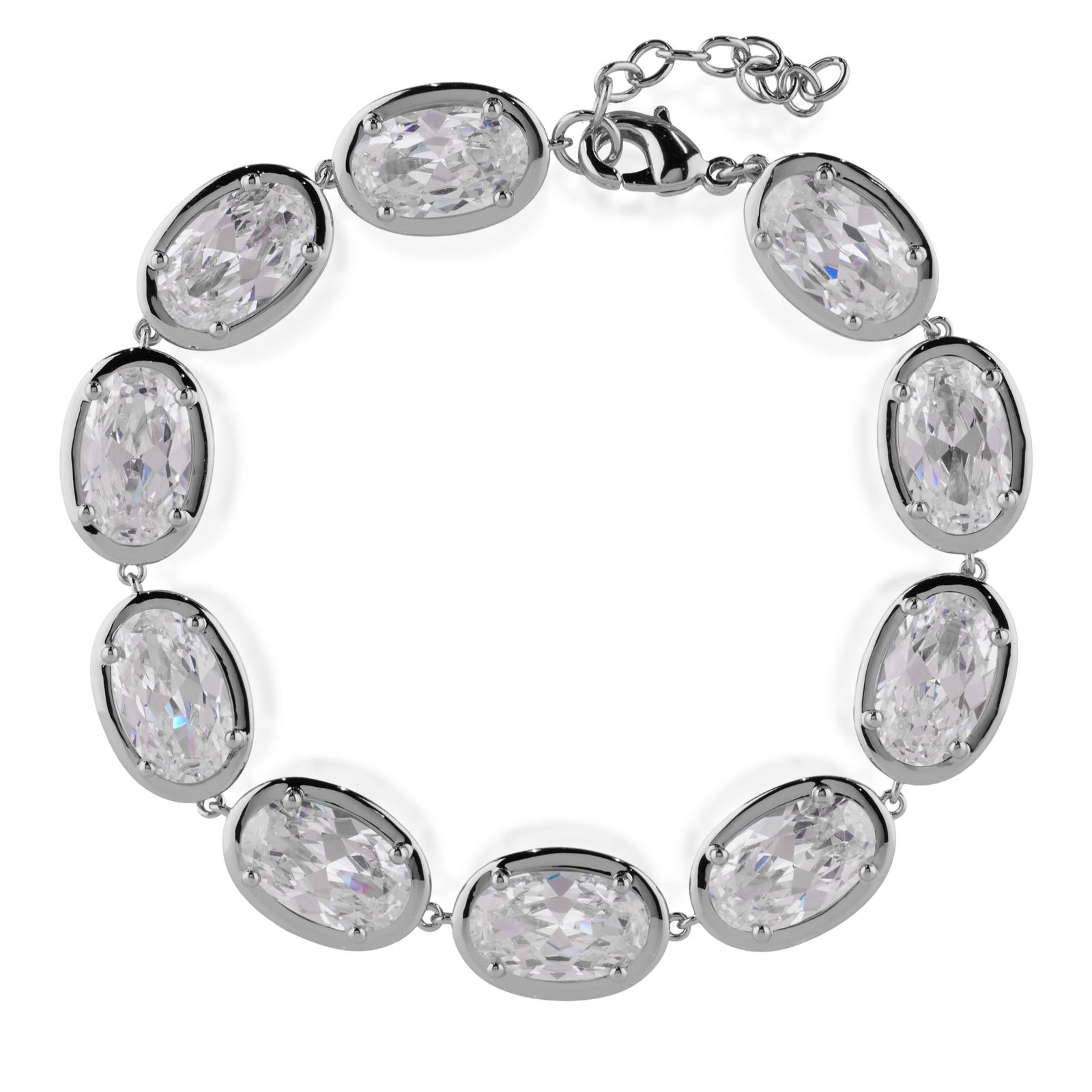 Paul Costelloe For Diamonique Oval Cut Bracelet