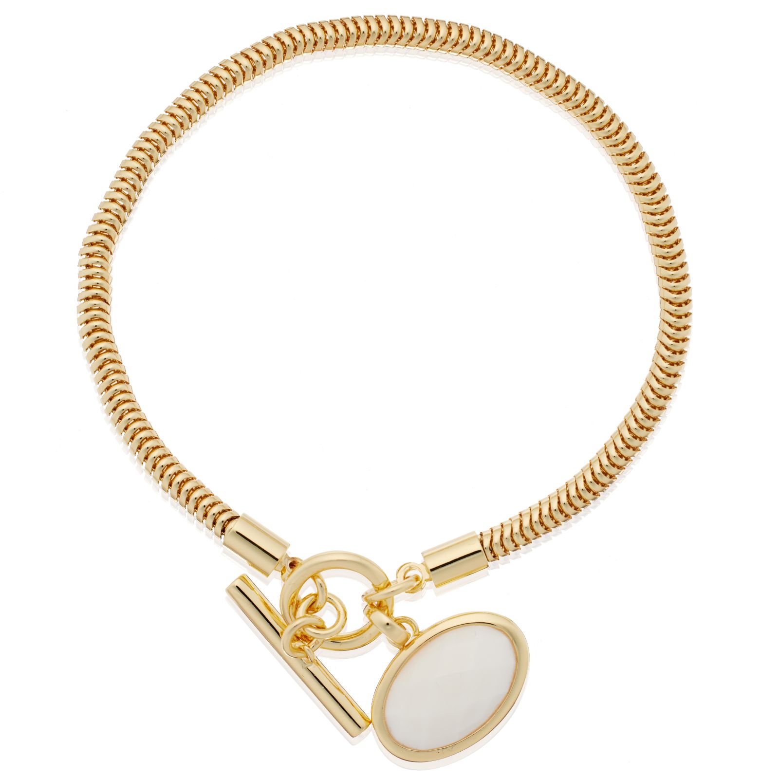 Malika Semi Precious Snake Chain Bracelet