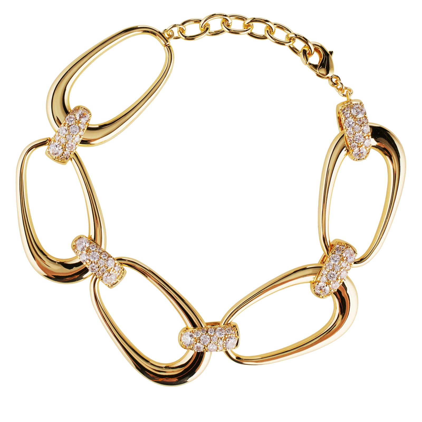 Diamonique Edit 2.5ct tw Pave Link Bracelet