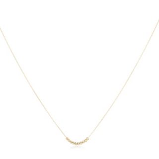 GOLD 9ct Italian Gold Dual Beaded Necklace 0.7g