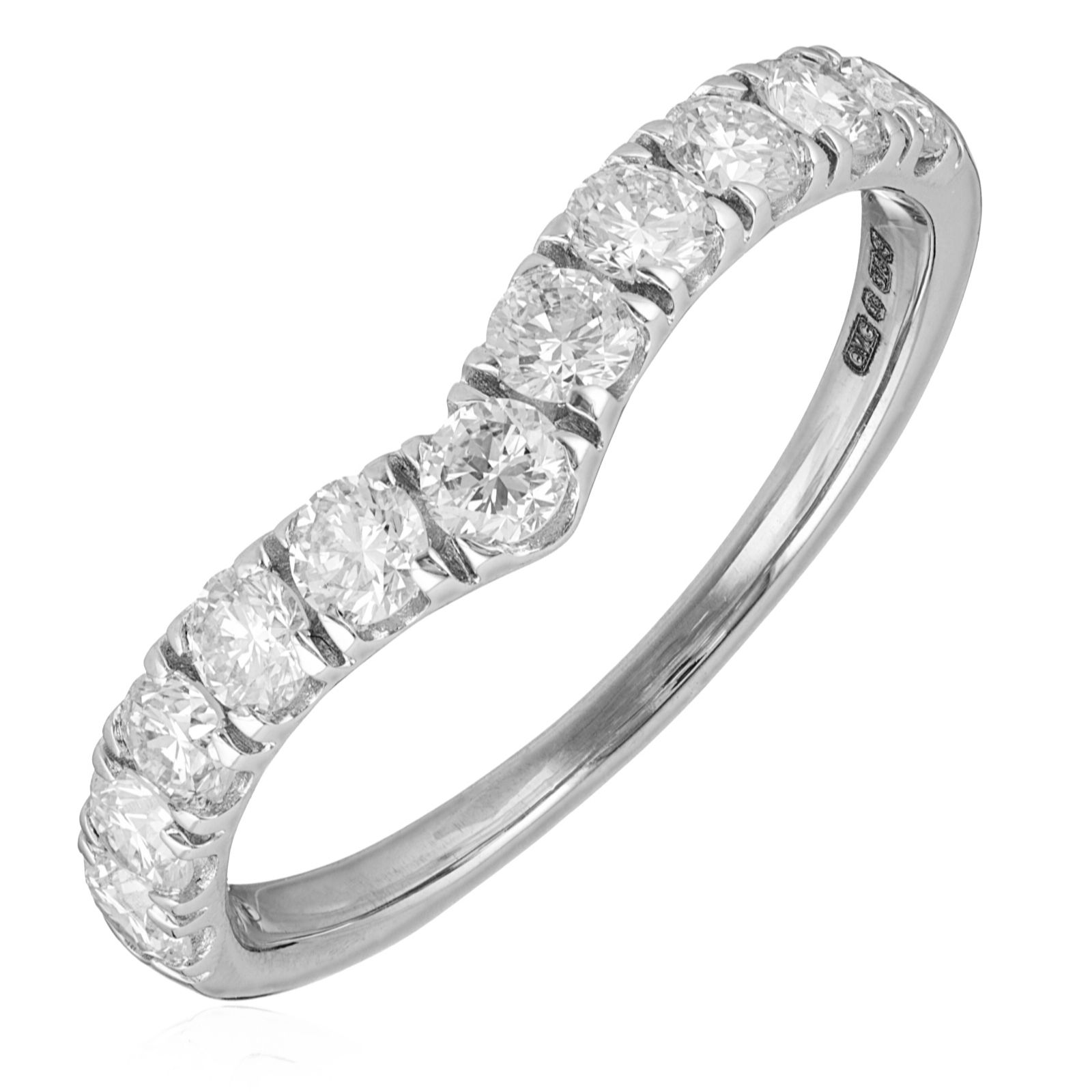 Fire Light 1ct Lab Grown Diamond Chevron Ring 9ct Gold