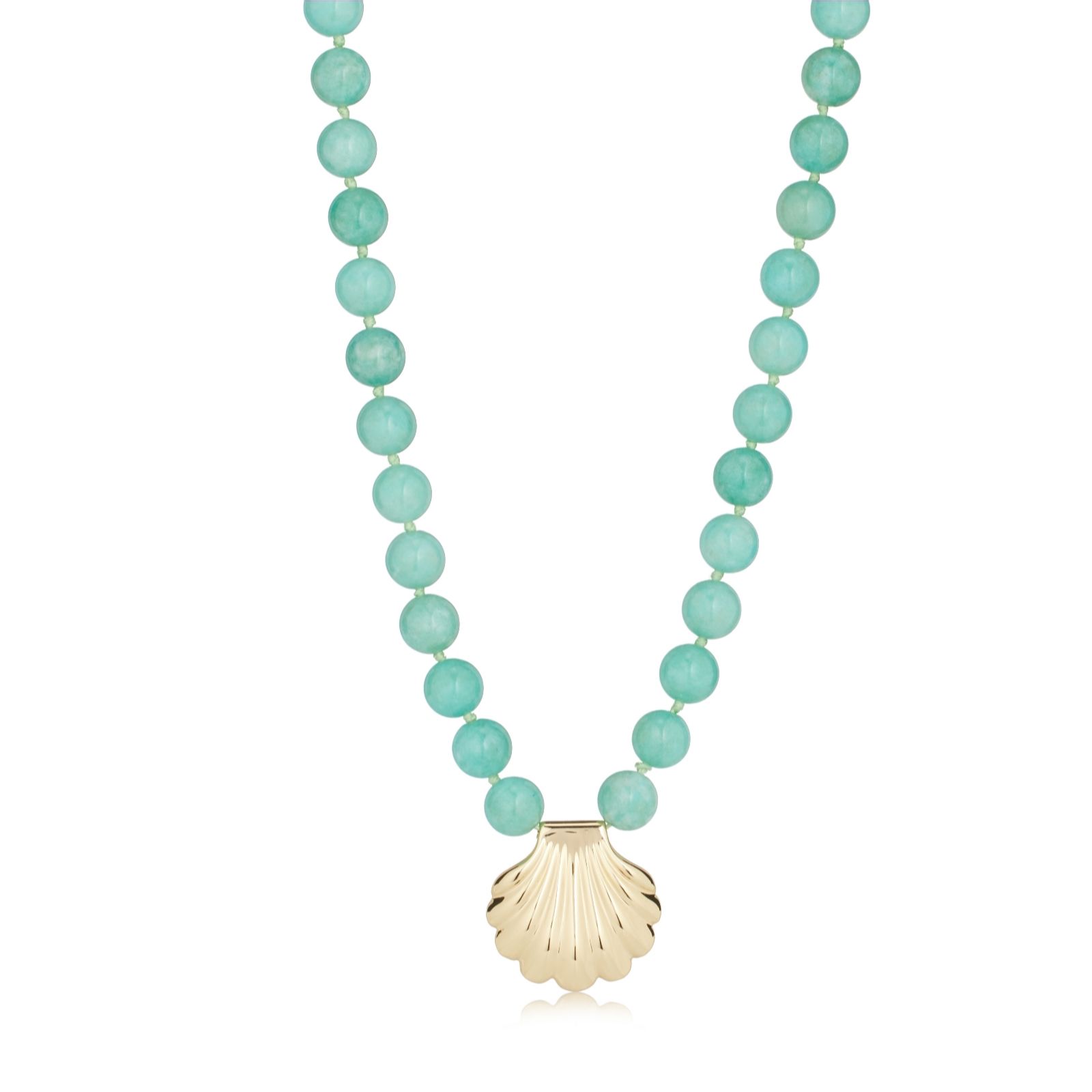 Malika Semi Precious Large Beaded Shell Necklace
