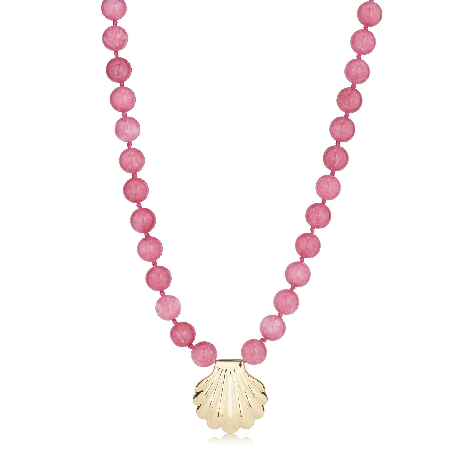 Malika Semi Precious Large Beaded Shell Necklace
