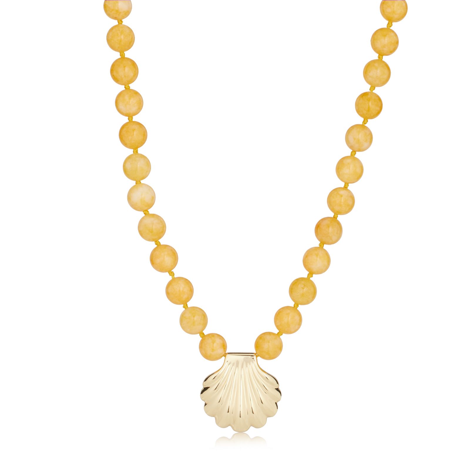 Malika Semi Precious Large Beaded Shell Necklace