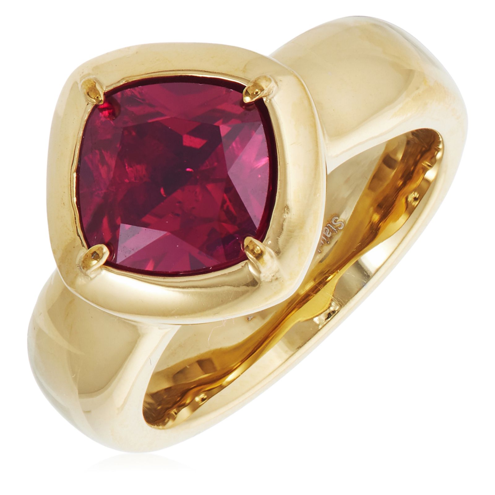 Steel by Diamonique Colour Stone Ring