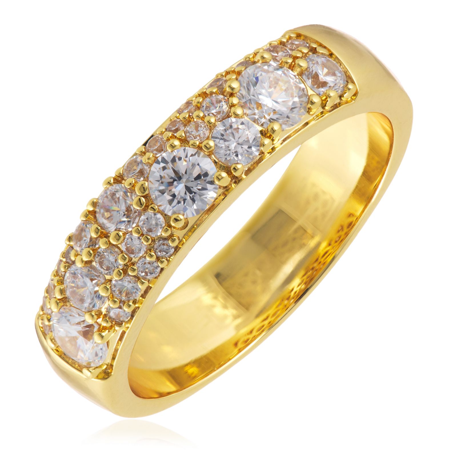 Diamonique Edit 0.7ct tw Pave Ring