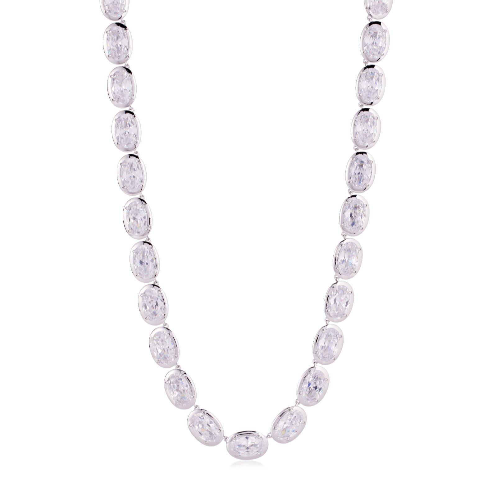 Paul Costelloe for Diamonique Oval Cut Collar Necklace