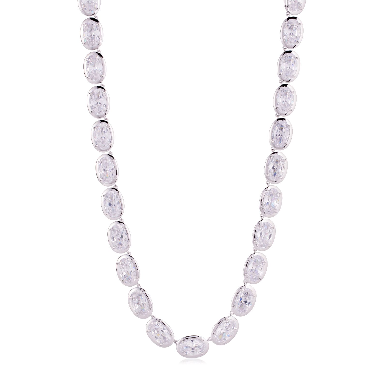 Paul Costelloe for Diamonique Oval Cut Collar Necklace