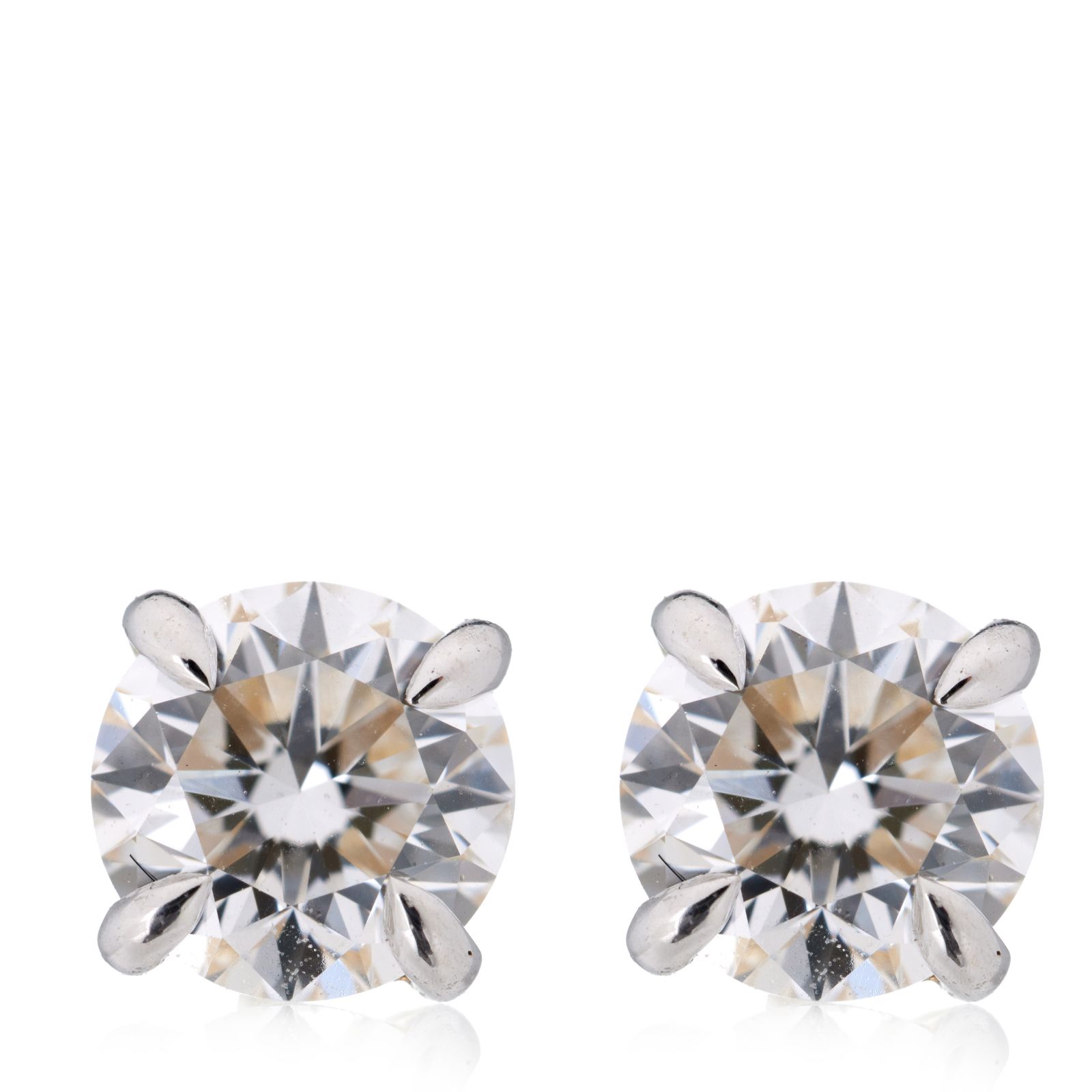 Fire Light 1ct Lab Grown Diamond Stud Earrings 14ct Gold