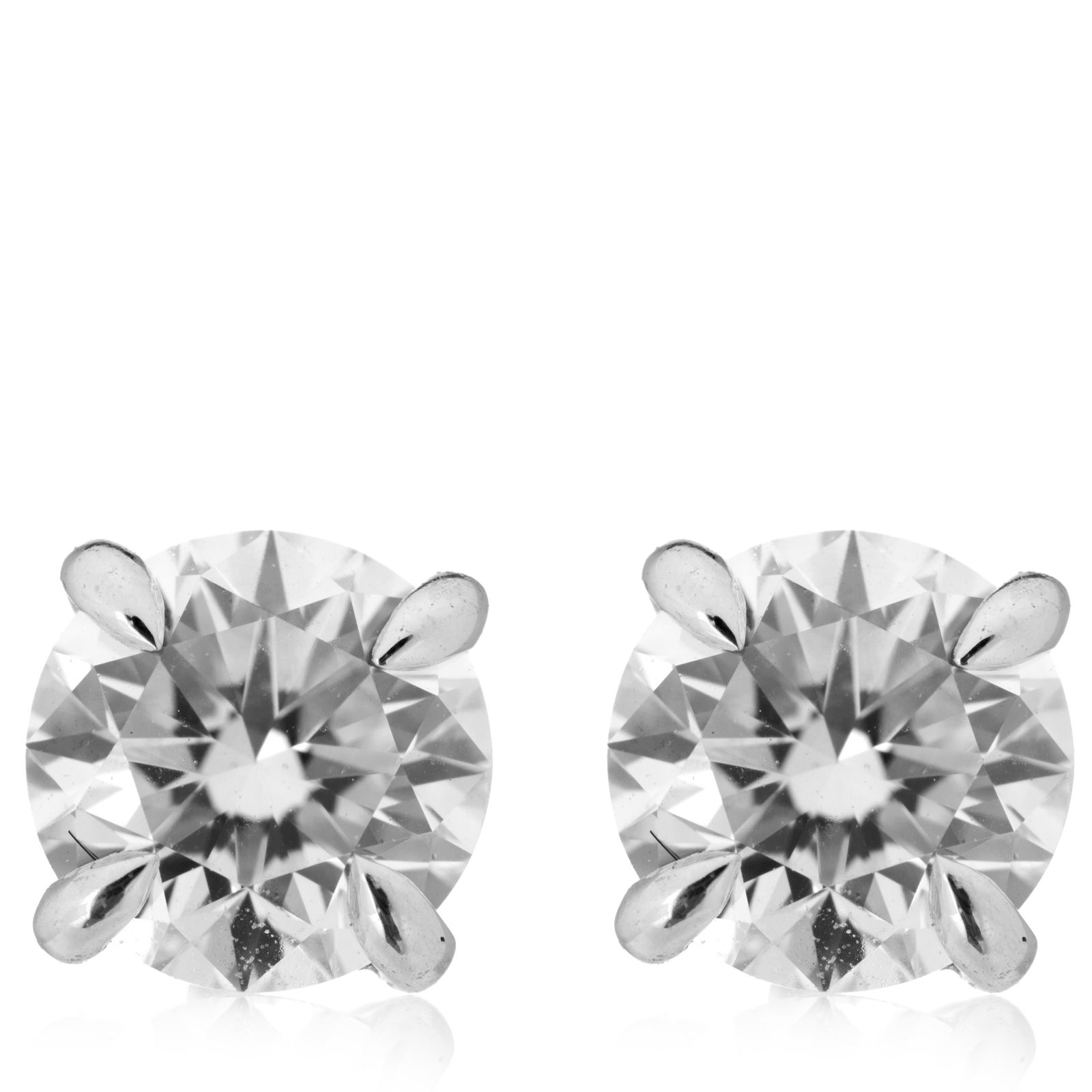 Fire Light 1ct Lab Grown Diamond Stud Earrings 14ct Gold