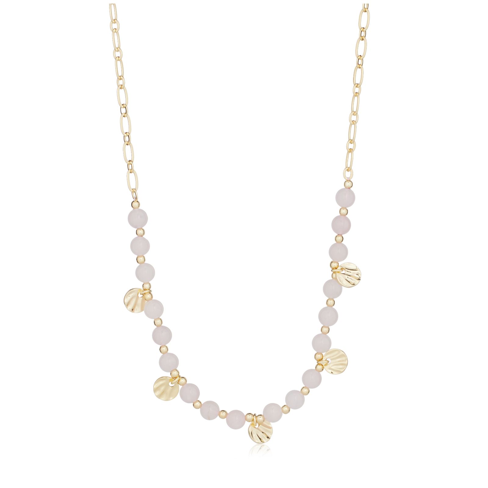 Malika Semi Precious Multi Disc Necklace
