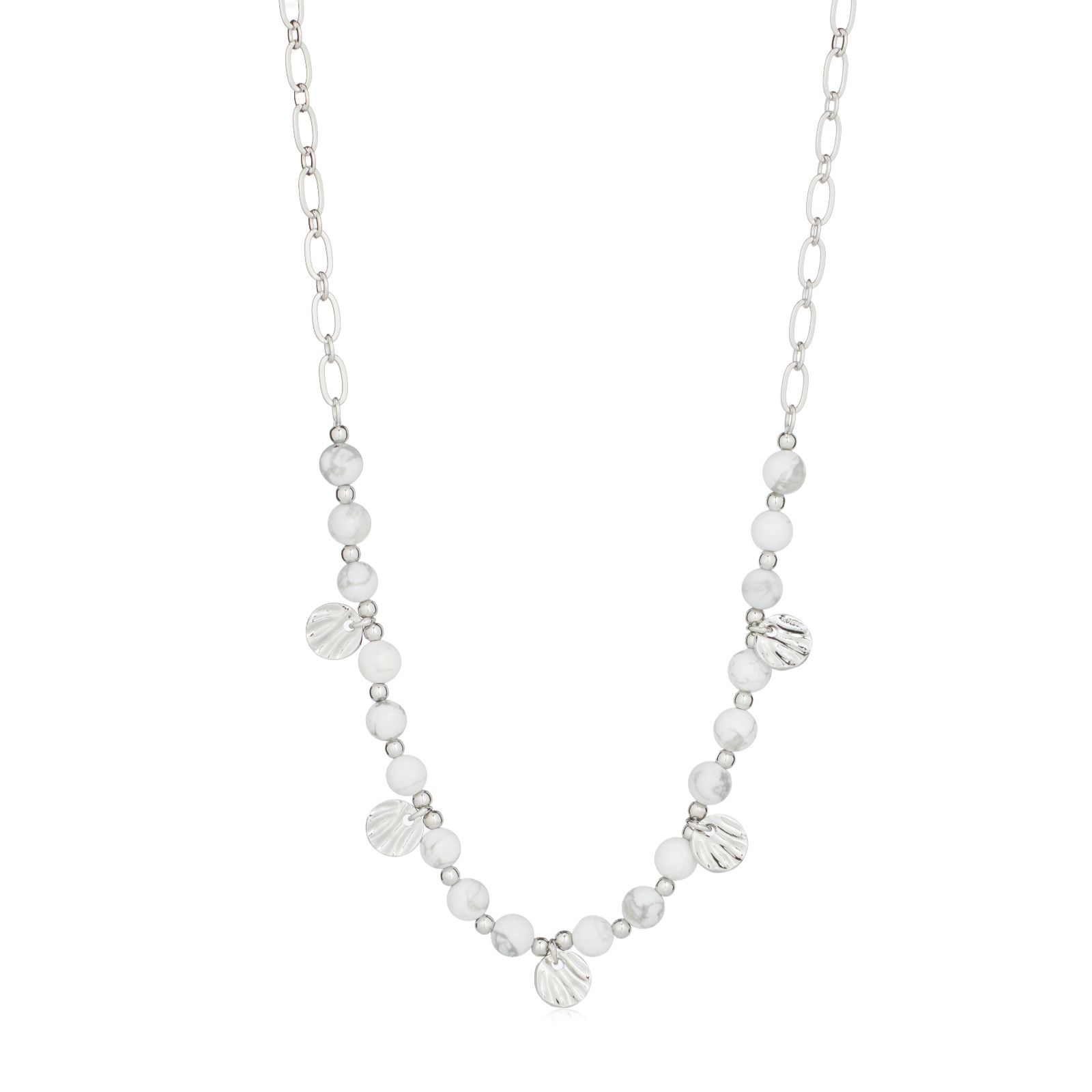 Malika Semi Precious Multi Disc Necklace