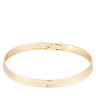 GOLD 9ct Italian Gold Cigar Band Rigato Bangle 3.4g