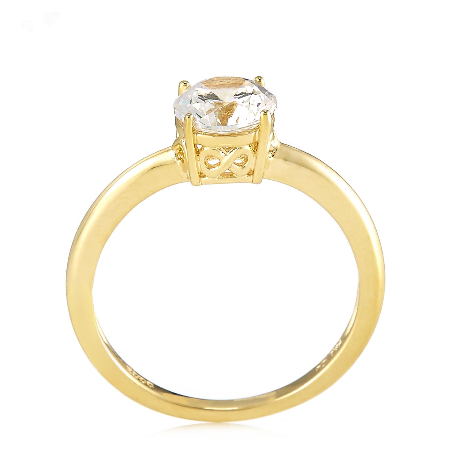 Outlet Diamonique 1.5ct tw Solitaire Ring Sterling Silver - QVC UK