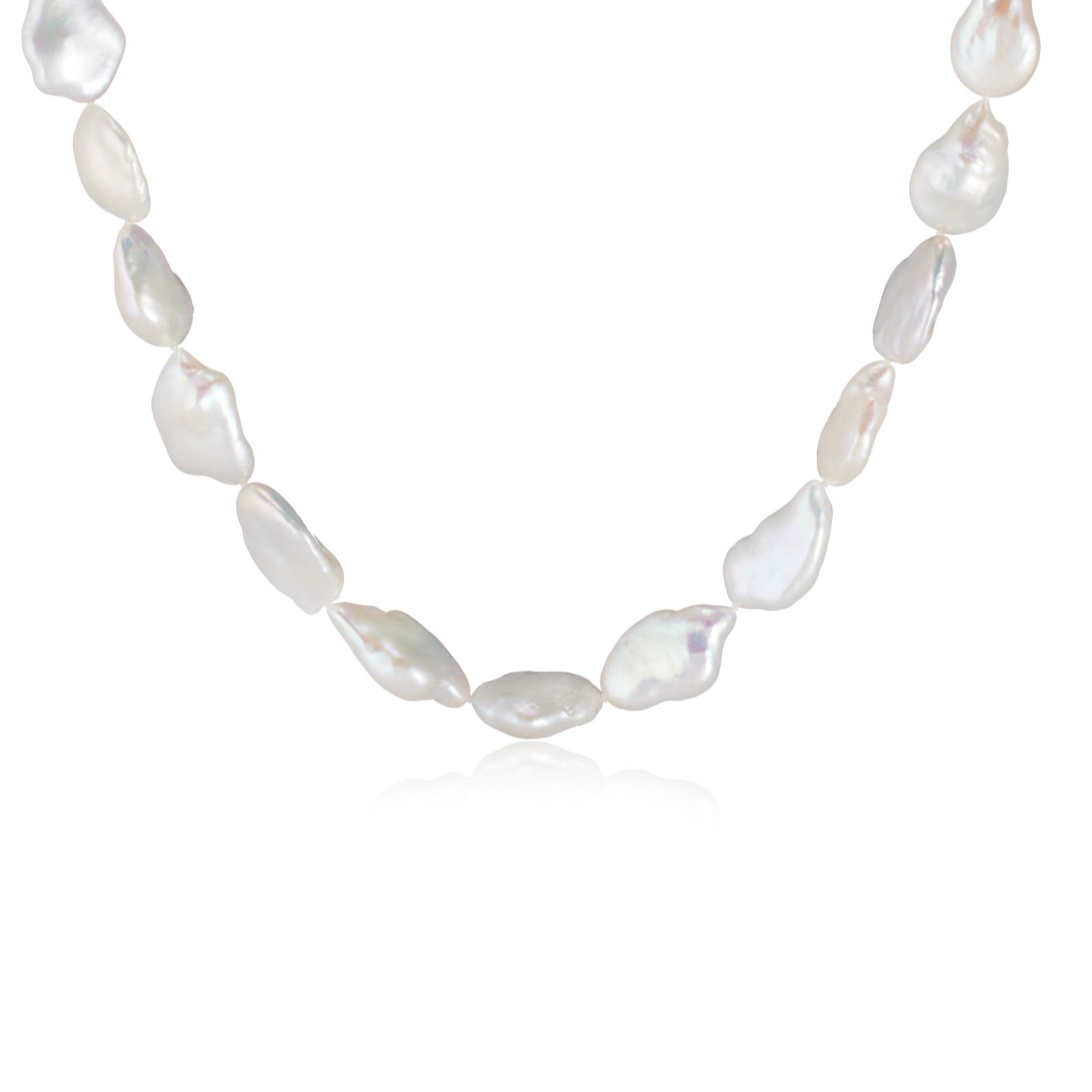 Lara Pearl Private Reserve River Rock Keshi Necklace Sterling Silver ...