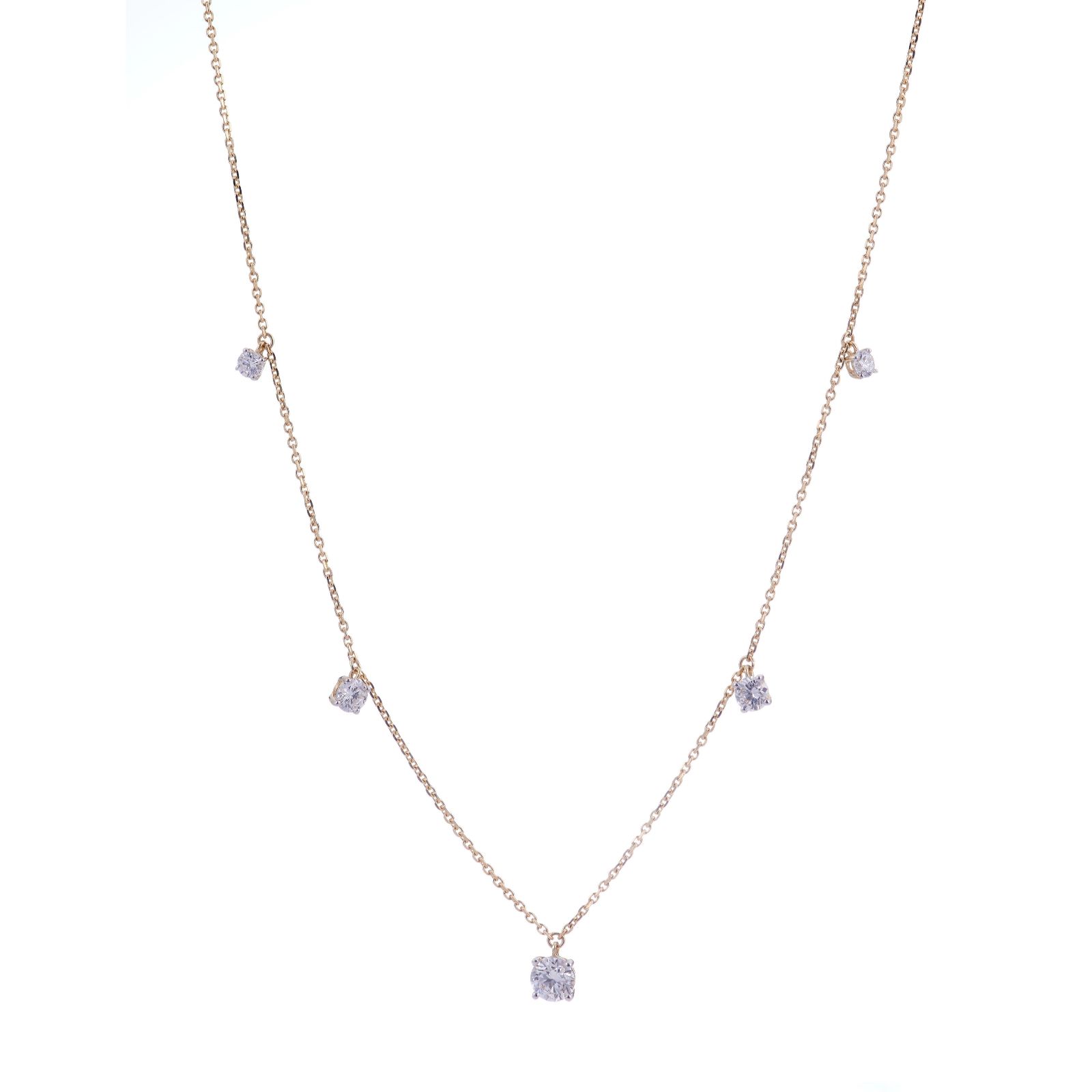 Firelight 1.5ct Lab Grown Diamond Droplet Necklace 9ct Gold