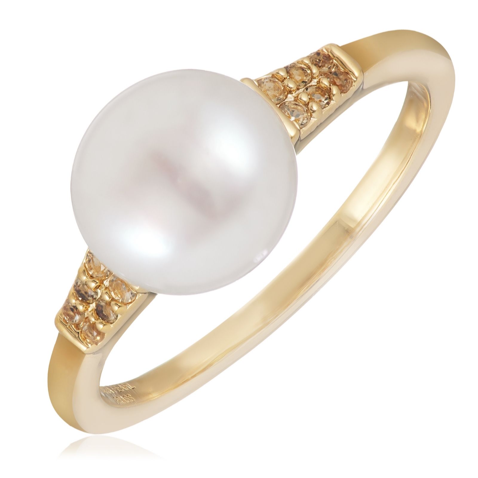 Lara Pearl 8-9mm Fresh Water Pearl & Semi Precious Gemstone Ring