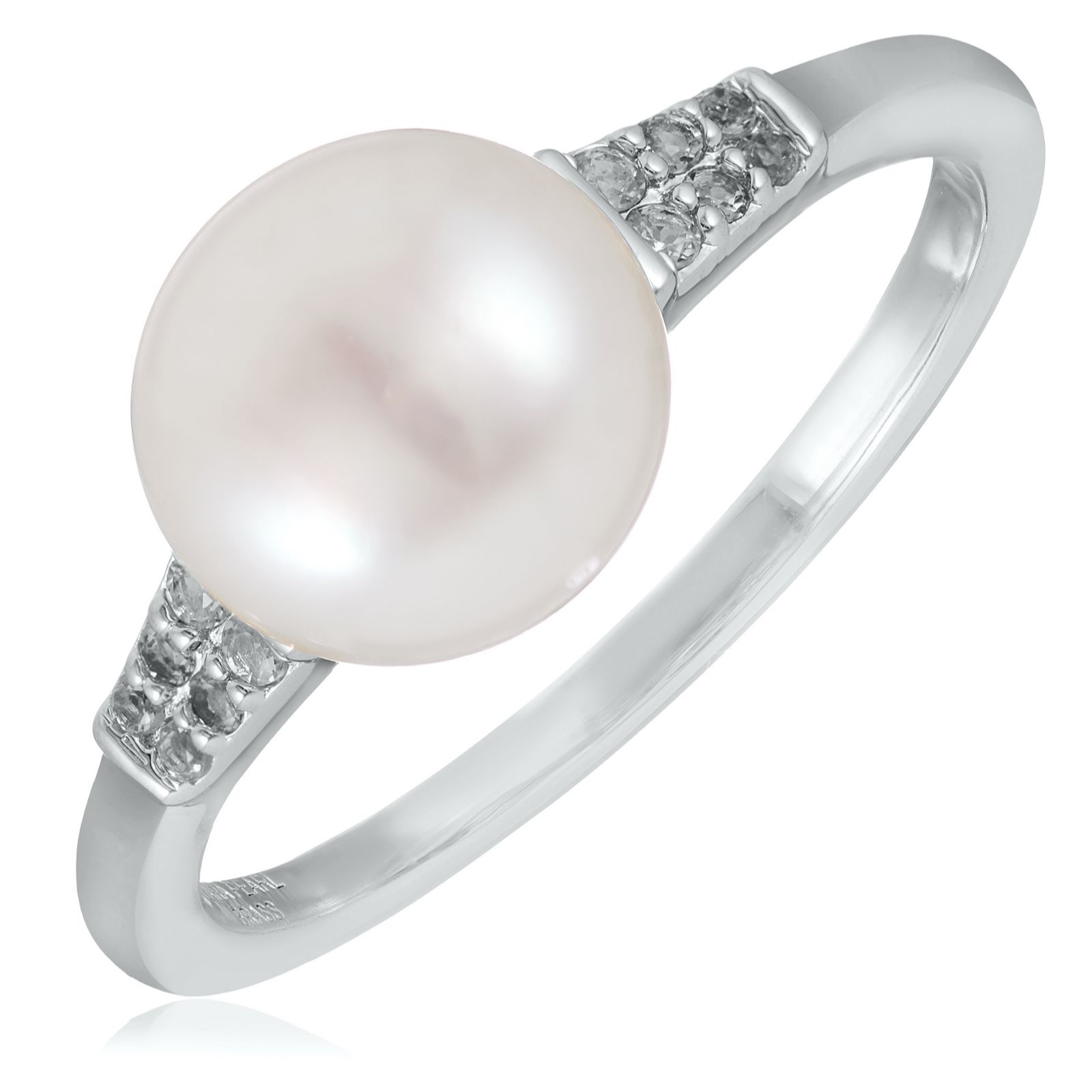 Lara Pearl 8-9mm Fresh Water Pearl & Semi Precious Gemstone Ring