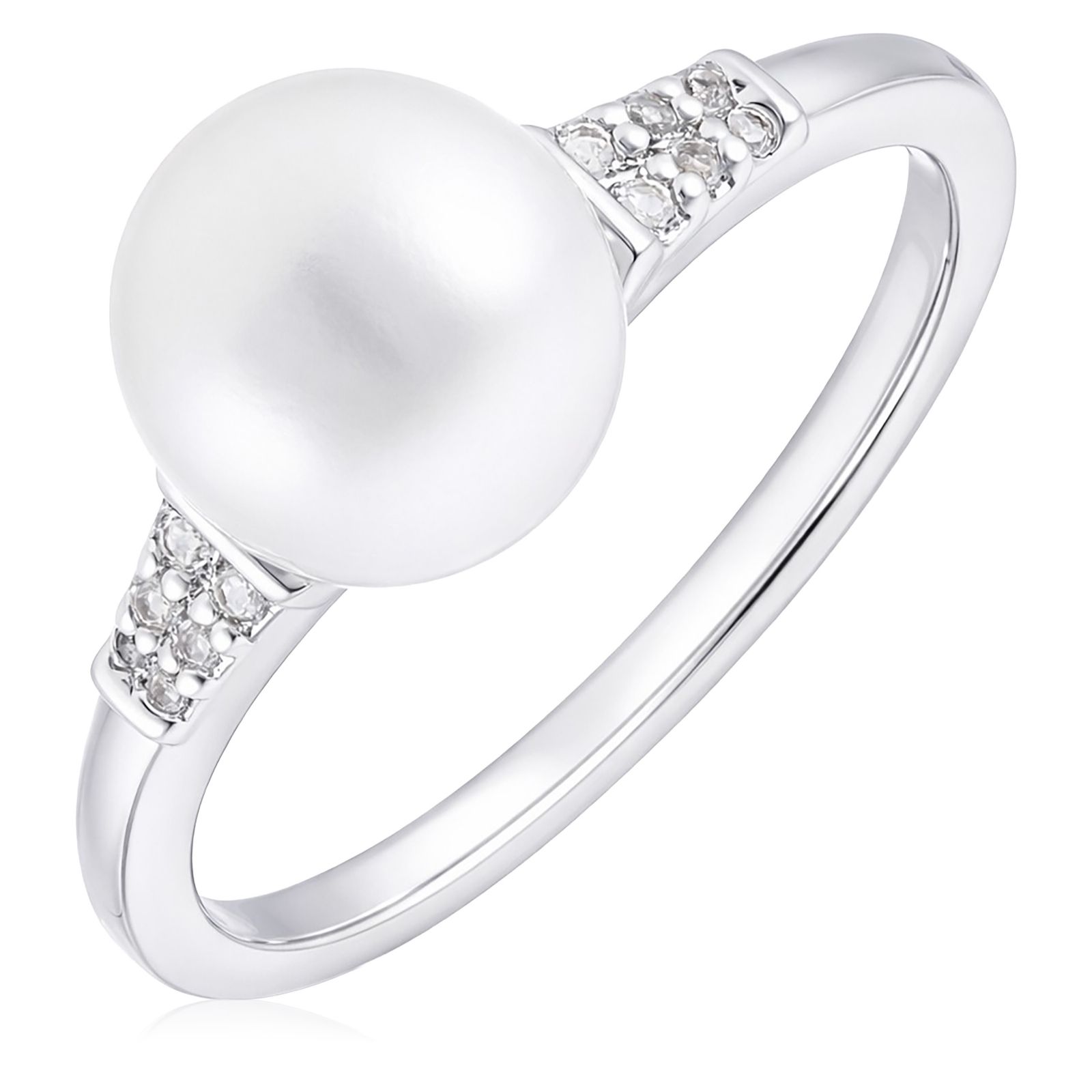 Lara Pearl 8-9mm Fresh Water Pearl & Semi Precious Gemstone Ring
