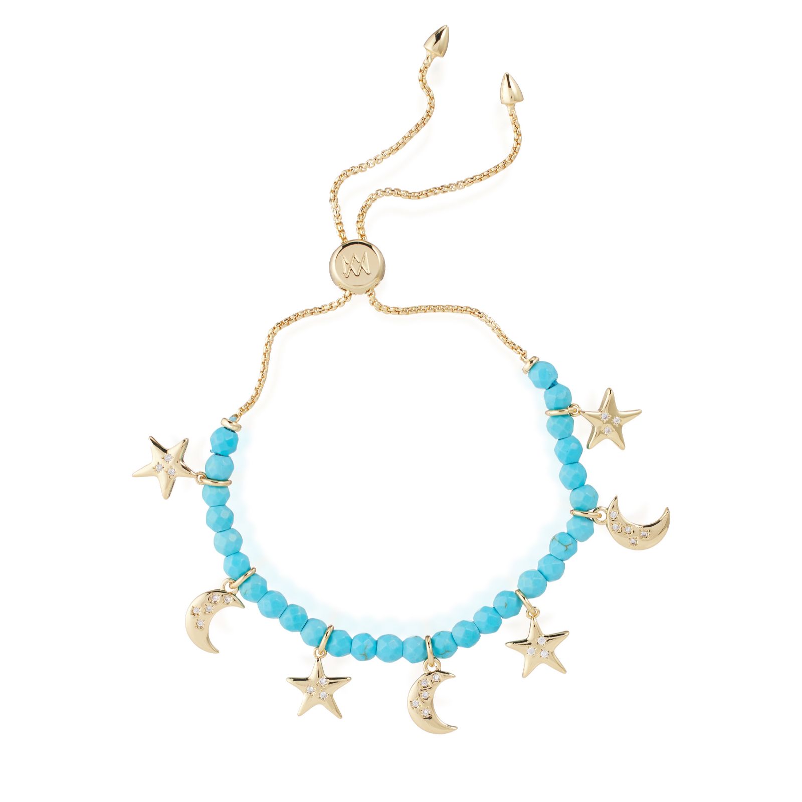 Tess Daly My Jewellery List To the Moon & Stars Semi Precious Bracelet