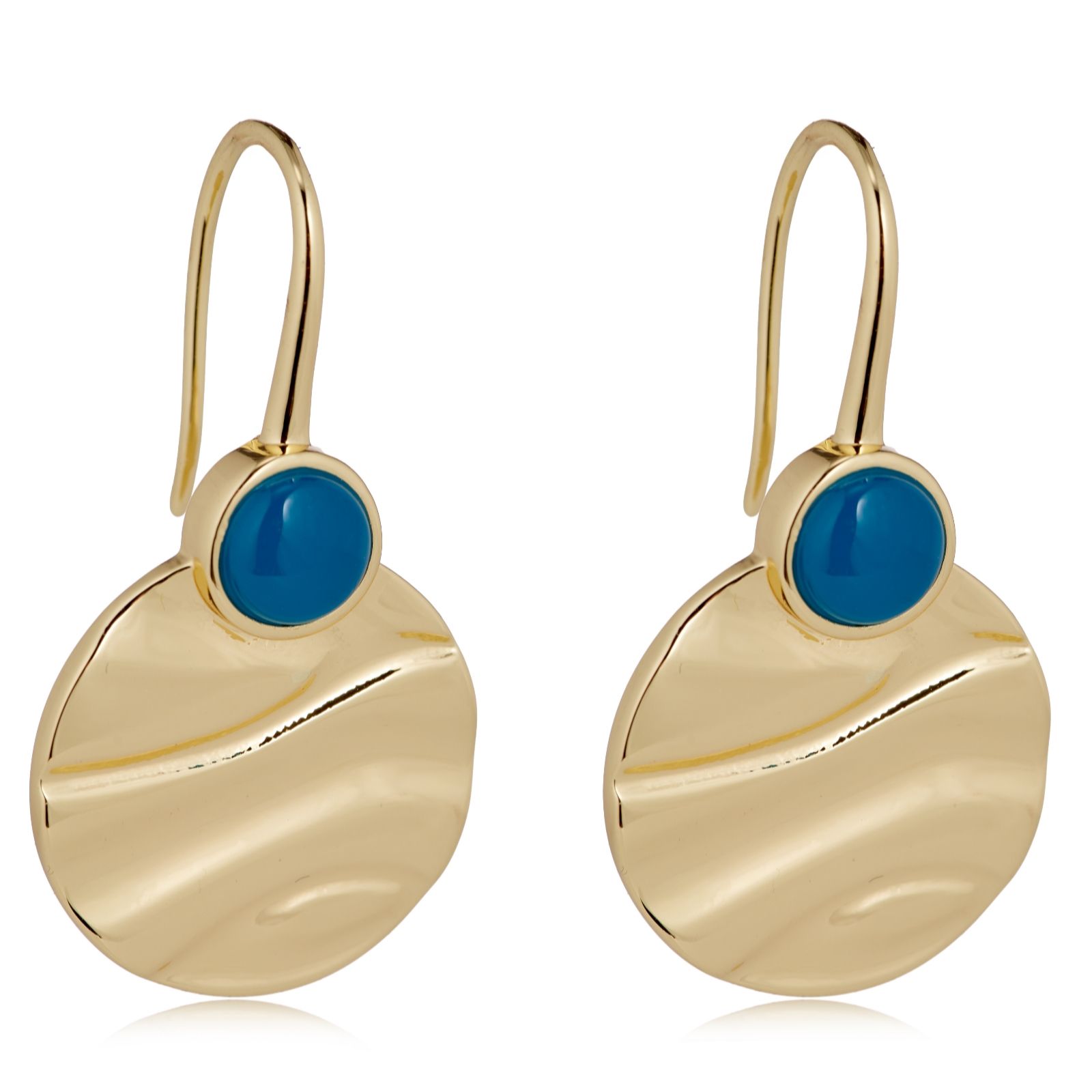 Malika Semi Precious Disc Earrings