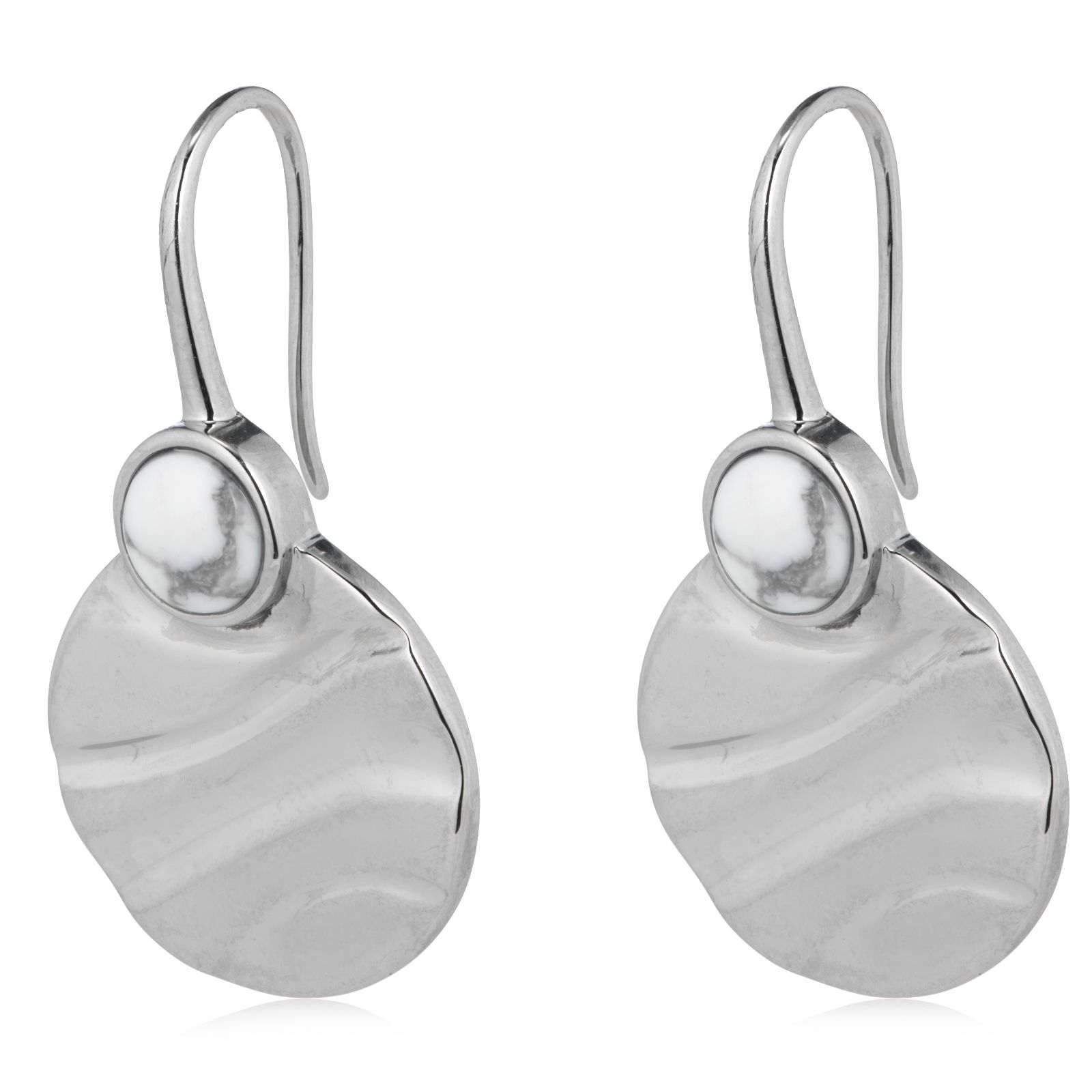 Malika Semi Precious Disc Earrings