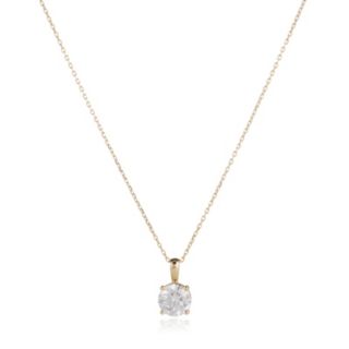 Fire Light 1.5ct Lab Grown Diamond Hidden Halo Pendant & Chain 9ct Gold