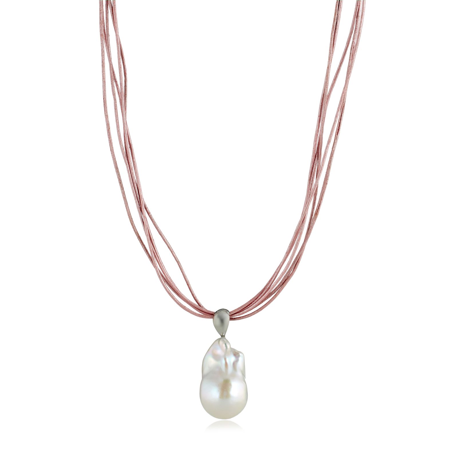 Lara Pearl Private Reserve Nucleated Baroque Pearl Pendant Necklace