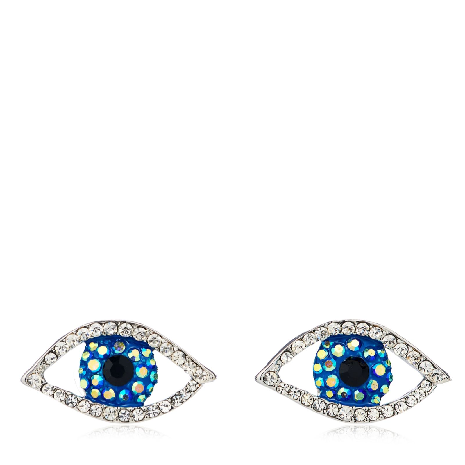 Butler & Wilson Crystal Eye Stud Earrings