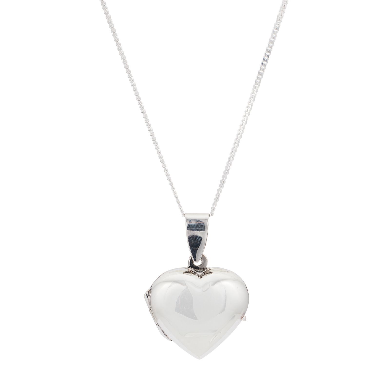 Nina B Heart-Shaped Locket Sterling Silver