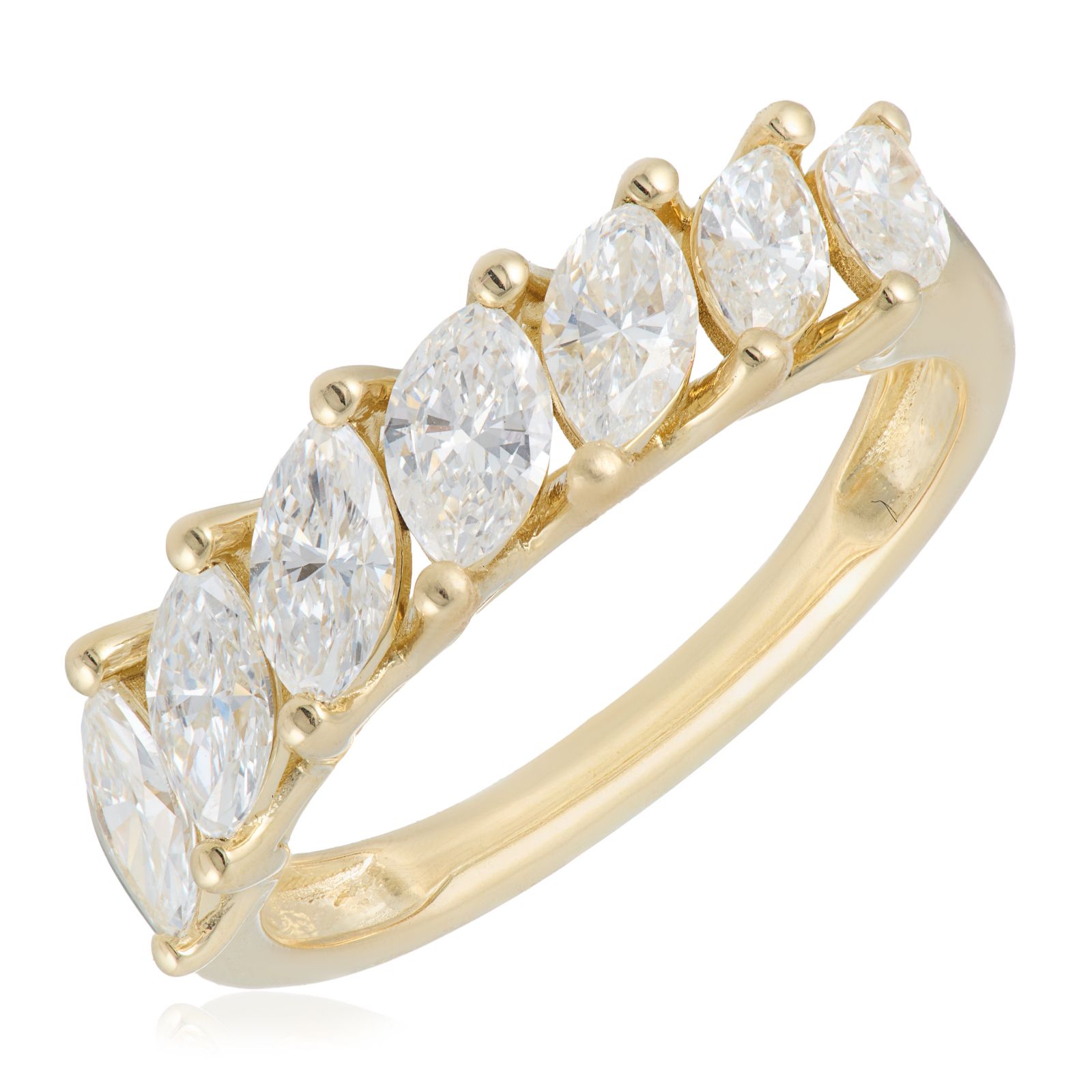 Fire Light Diamonds 1.40ct Lab Grown Diamond Marquise Cut Eternity Ring